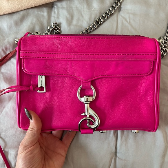 Rebecca Minkoff Pink Leather MAC Crossbody Bag - Picture 3 of 5